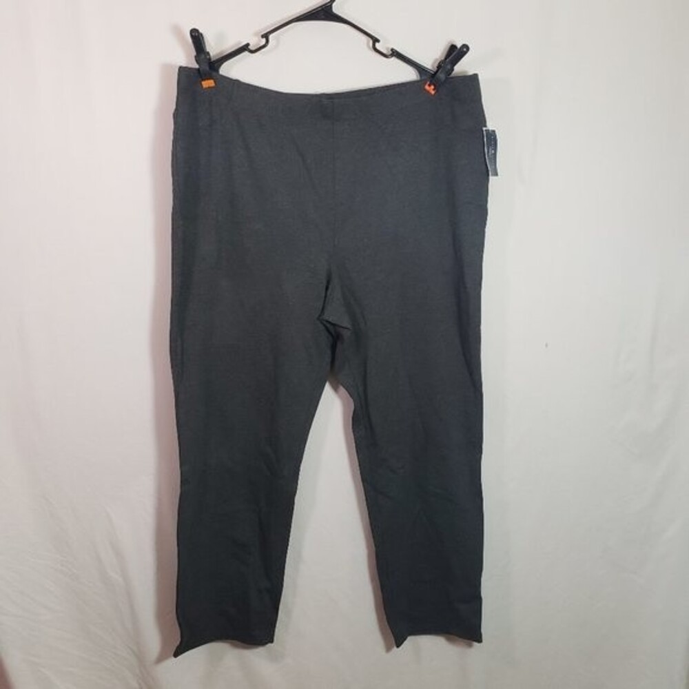 Karen Scott Sport Plus Charcoal Gray Pant 2x (AD)